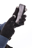 Casaba Winter 3 Piece Set Beanie Hat Scarf Touchscreen Gloves Flat Knit for Men Women-Serve The Flag 24 image