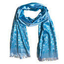 Casaba Womens Royal Elegant Formal Silk Feel Scarves Scarf Shawl Light Wrap-Serve The Flag 4 image