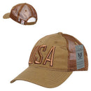 Rapid Dominance USA American Flag Text Ripstop 6 Panel Trucker Dad Caps Hats-Serve The Flag 30 image