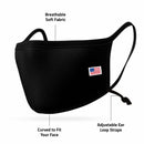 5 Pack Kids Face Masks Adjustable Double Layer Washable Reusable Made in USA-Serve The Flag 7 image