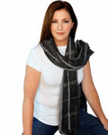 Casaba Womens Cotton Classy Sheer Scarves Scarf Shawls Light Wrap-Serve The Flag