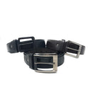 Casaba Italian Style Genuine Leather Mens Waist Buckle Belts 1.5 Inch Width-Serve The Flag 10 image