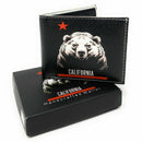 California Cali Bear Bifold Wallets In Gift Box Mens Womens Kids-Wallets-Empire Cove-Star-Casaba Shop 12 image