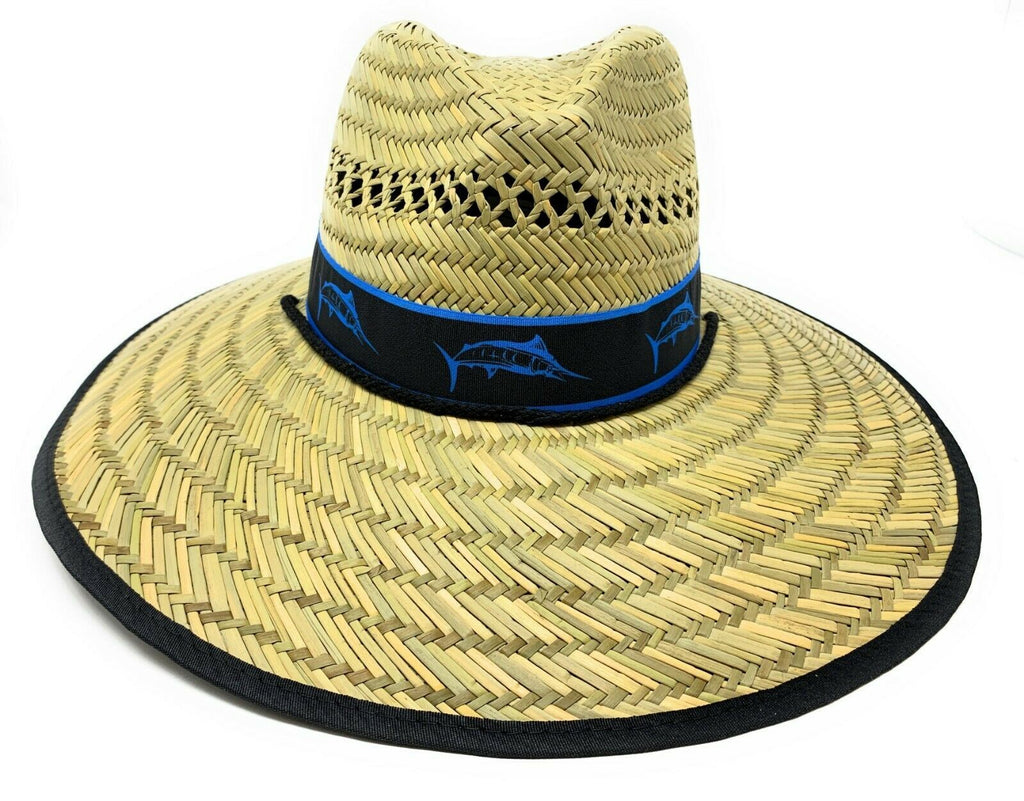 Stylish Straw Hats Caps Lifeguard Sombrero Postal Sun Beach Wide Brim