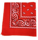 Casaba Paisley Printed Bandana 100% Cotton Neck Head Band Wrap Scarf Biker-Serve The Flag 6 image
