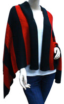Casaba Womens Elegant Striped Wide Warm Shawl Scarves Scarf Striped Fall Winter-Serve The Flag 2 image