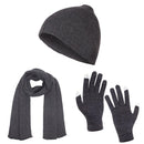 Casaba Winter 3 Piece Set Knit Beanie Hat Scarf Touchscreen Gloves for Men Women-Serve The Flag 15 image