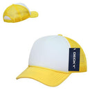 Decky Solid Two Tone 5 Panel Kids Foam Trucker Hats Caps Unisex-Serve The Flag 67 image