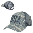 Rapid Dominance USA American Flag Text Ripstop 6 Panel Trucker Dad Caps Hats-Serve The Flag 29 image