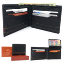 Casaba Genuine Leather Bifold Wallets Cash Slots ID Coin Key Pocket Mens Womens-Serve The Flag 7 image