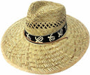 Stylish Straw Hats Caps Lifeguard Sombrero Postal Sun Beach Wide Brim Unisex-Serve The Flag 6 image