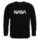NASA Official Text Logo Crewneck Sweatshirts Sweaters Unisex-Serve The Flag 5 image