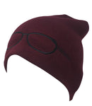Casaba Warm Winter Beanies Glasses Embroidery Toboggans Caps Hats for Men Women-Serve The Flag 4 image