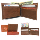 Casaba Genuine Leather Bifold Wallets Cash Slots ID Coin Key Pocket Mens Womens-Serve The Flag 8 image