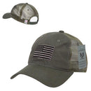 Rapid Dominance USA American Flag Text Ripstop 6 Panel Trucker Dad Caps Hats-Serve The Flag 40 image