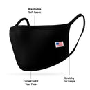 5 Pack Kids Size Face Masks Comfort Double Layer Washable Reusable Made in USA-Serve The Flag 6 image