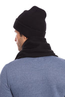 Casaba Winter 3 Piece Set Beanie Hat Scarf Touchscreen Gloves Flat Knit for Men Women-Serve The Flag 25 image