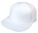 6 Pack Flat Bill Blank 5 Panel Mesh Foam Trucker Baseball Hats Caps Wholesale Bulk-Serve The Flag 14 image