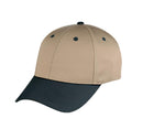 6 Panel Low Crown Cotton Twill Baseball Snap Closure Hats Caps Solid Two Tone Colors-Serve The Flag 1 image