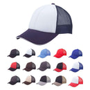 6 Panel Mesh With Sandwich Bill Solid Two Tone Baseball Caps Hats Unisex-Serve The Flag 13 image