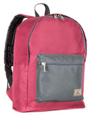 Everest Backpack Book Bag - Back to School Basic Color Block Style-Casaba Shop 2 image