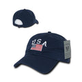 Patriotic USA Flag Cotton Polo Relaxed Dad Hats Caps Unisex Mens Women Rapid New-Serve The Flag