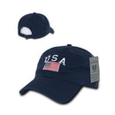 Patriotic USA Flag Cotton Polo Relaxed Dad Hats Caps Unisex Mens Women Rapid New-Serve The Flag 4 image