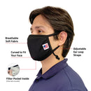 Made in USA Face Mask Adjustable Ear Filter Pocket Washable Reusable Double Layer Masks Cotton Cloth Blend-Serve The Flag 2 image