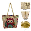 Empire Cove Designer Printed Cotton Canvas Tote Bags Reusable Beach Shopping-Serve The Flag 52 image