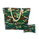 Empire Cove Designer Printed Cotton Canvas Tote Bags Reusable Beach Shopping-Serve The Flag 60 image