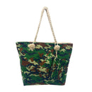 Empire Cove Designer Printed Cotton Canvas Tote Bags Reusable Beach Shopping-Serve The Flag 63 image