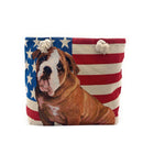 Empire Cove Designer Printed Cotton Canvas Tote Bags Reusable Beach Shopping-Serve The Flag 67 image