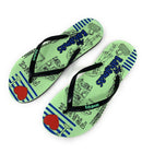 Bahamas Flip Flops Sandals Slippers for Women with Summer Fun Prints-Serve The Flag 5 image
