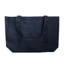 Cotton Canvas Reusable Grocery Shopping Tote Bags With Gusset For Travel Sports Plain 19inch-Serve The Flag 2 image