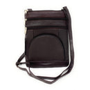 Casaba Womens Genuine Leather Crossbody Purse Shoulder Messenger Bag Organizer-Serve The Flag 13 image