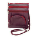 Casaba Womens Genuine Leather Crossbody Purse Shoulder Messenger Bag Organizer-Serve The Flag 21 image