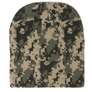 Digital Pixel Camo Camouflage Warm Winter Beanies Hats Caps Long Or Short-Serve The Flag 3 image