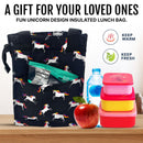 Empire Cove Insulated Lunch Bag Cooler Kids Adults Food Tote Picnic Travel Unicorn 2 image
