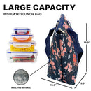 Empire Cove Insulated Lunch Bag Cooler Picnic Travel Food Tote Carry Bag 4 image