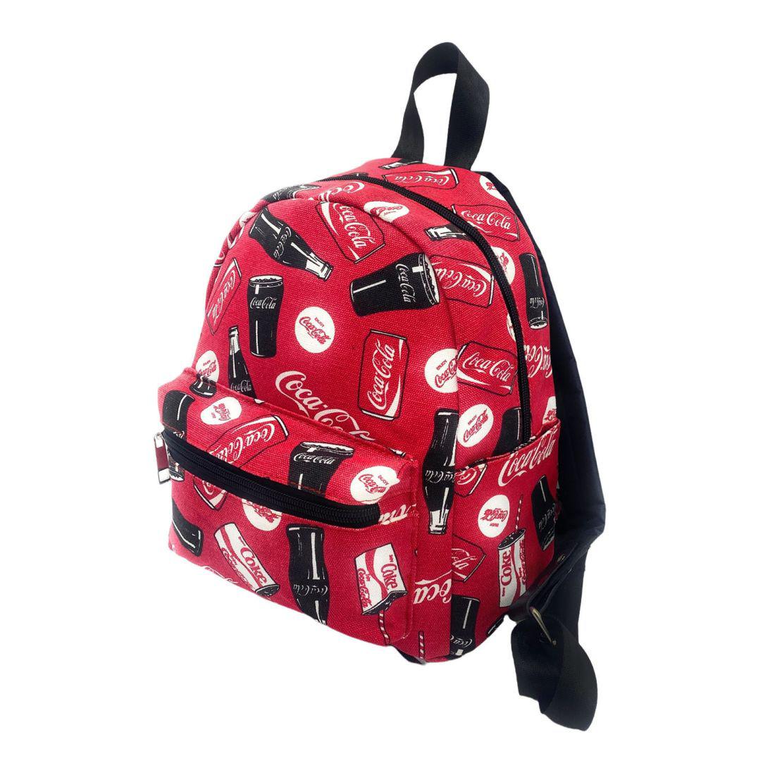 coca cola mini backpack Coca Cola Mini Backpack Coke Canvas School Bags Stylish Design Book Bags  Travel