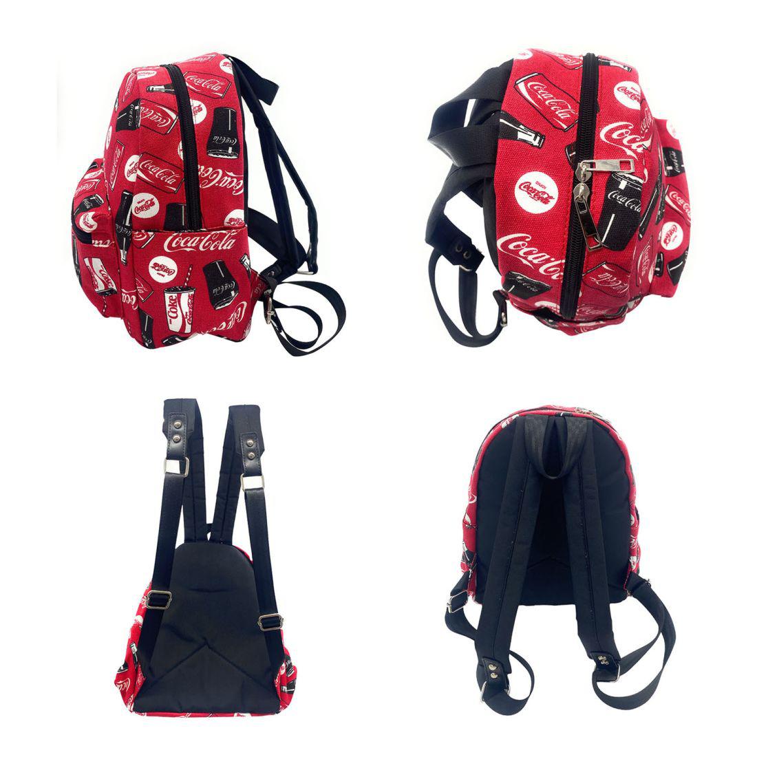 coca cola mini backpack Coca Cola Mini Backpack Coke Canvas School Bags Stylish Design Book Bags  Travel