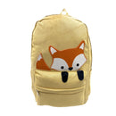 Empire Cove Canvas School Backpack Peeking Fox Book Bag Laptop Bags Travel 6 image