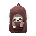 Empire Cove Canvas School Backpack Peeking Sloth Book Bag Laptop Bags Travel