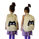 Empire Cove Canvas School Backpack Peeking Fox Dog Cat Sloth Shark Book Bag-Casaba Shop 16 image