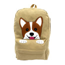 Empire Cove Canvas School Backpack Peeking Dog Book Bag Laptop Bags Travel 1 image
