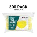 Casaba Face Mask Packs Disposable 3-Ply Filter - Made in USA with Imported Fabric - Yellow-Serve The Flag 9 image