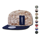 1 Dozen Decky Snapback Army Flat Bill 6 Panel Camouflage Hats Caps Wholesale Lot-Serve The Flag 1 image