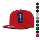 Decky Flat Bill Cotton 5 Panel Constructed High Crown Baseball Hats Caps-Serve The Flag 1 image