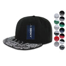 Decky Stylish Bandana Print Flat Bill Trucker 6 Panel Hats Caps Snapback Unisex-Serve The Flag 1 image