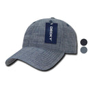 1 Dozen Decky Relaxed Washed Denim Low Crown Curved Bill Dad Hats Caps Wholesale-Serve The Flag 1 image